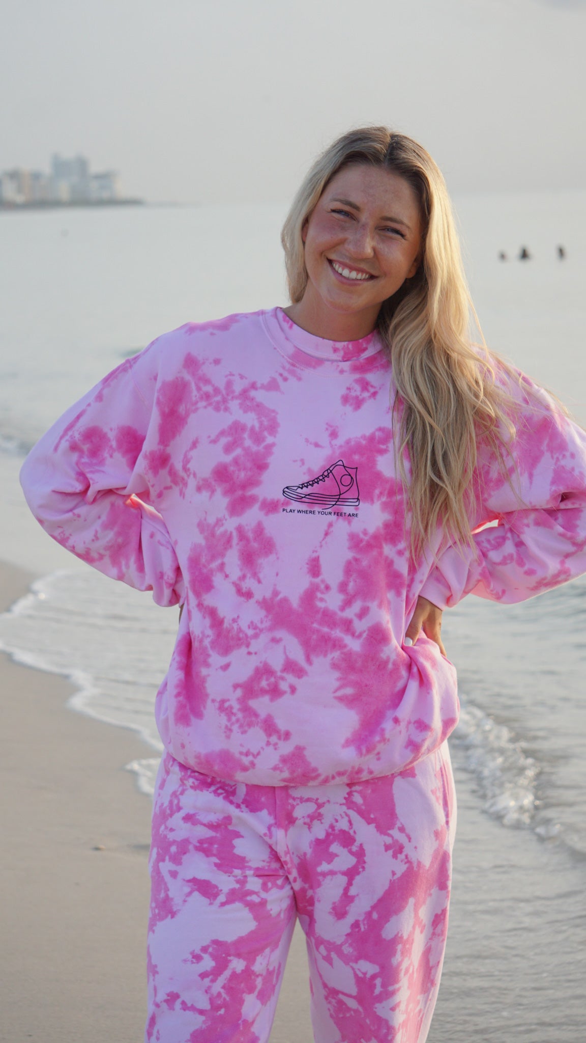 PINK Tie-Dye Sneaker Sweat Set