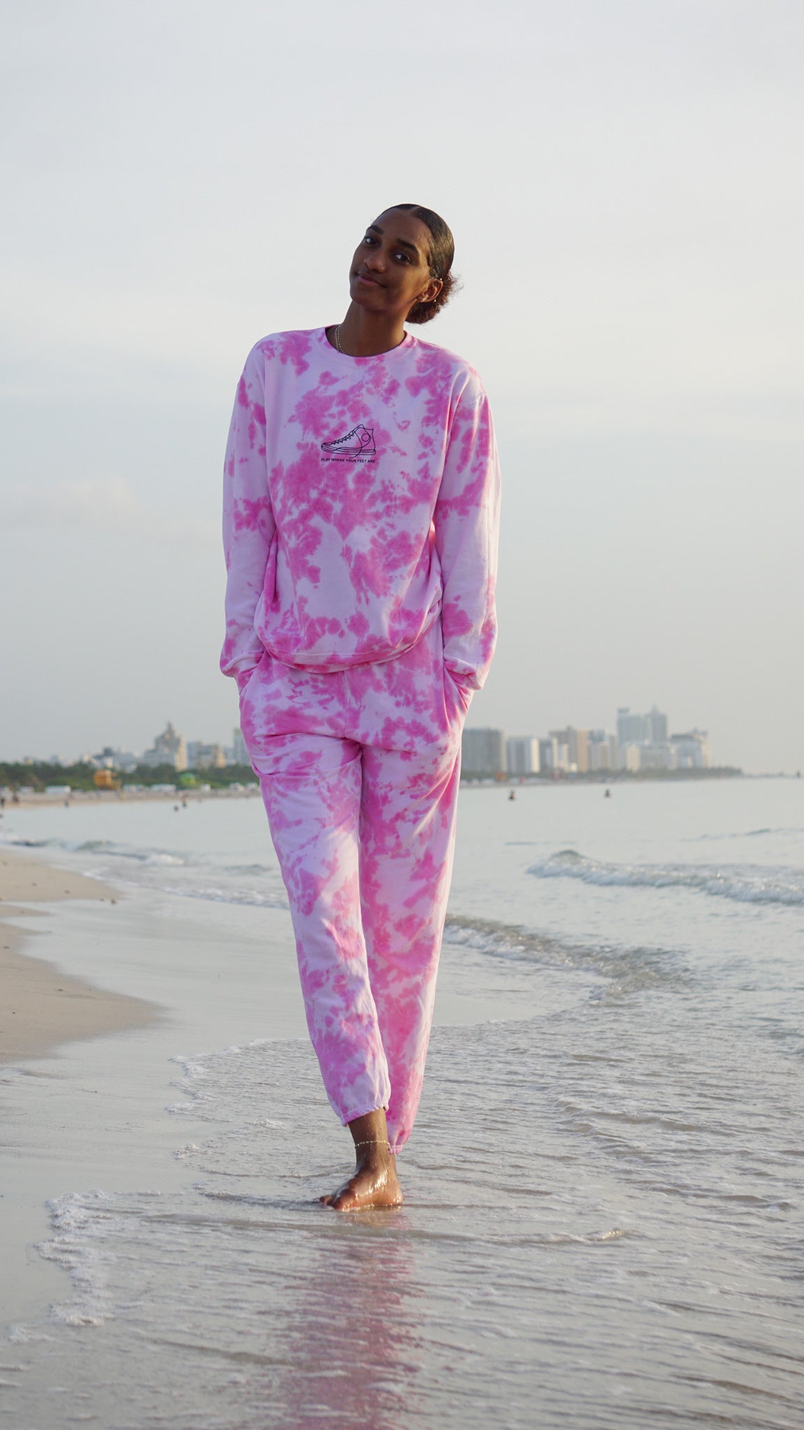 PINK Tie-Dye Sneaker Sweat Set