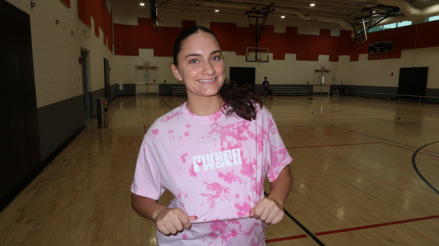 PINK "PWYFA" Half-Dye T-Shirt